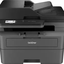 Impresora multifunción - Brother MFCL2860DW, Láser, Monocolor, WiFi, Fax, Impresión automática a doble cara, Negro