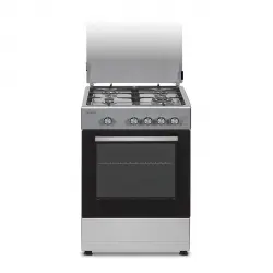 Infiniton Cocina De Gas Cc59hxe - Ancho 50cm, 4 Zonas, Inox, Quemadores Con Seguridad Ffsd, Compatible Gas Natural Y Butano