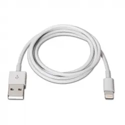 Aisens Cable Lightning a USB 2.0 Macho/Macho 2m Blanco