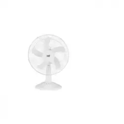 Akunadecor - Ventilador De Sobremesa Metal Blanco Abanico