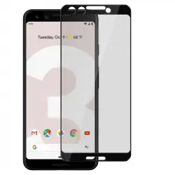 Avizar Protector de Pantalla Cristal Templado Ultrafino Bordes Curvados Negros para Google Pixel 3