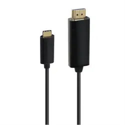 Cable Accsup USB-C a HDMI Ultra HD 4K 1,8m Negro