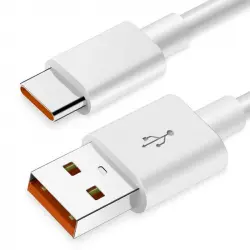 OcioDual Cable de Carga/Datos USB-C a USB 2.0 Carga Rápida 50cm Blanco