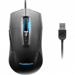 Ratón gaming - Lenovo IdeaPad Gaming M100 RGB, Por cable, 3200 ppp, Negro