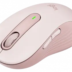 Ratón inalámbrico - Logitech Signature M650 L, Full Size, Para manos grandes, Bluetooth, Rosa