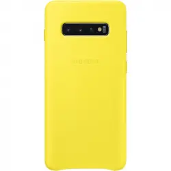 Samsung Leather Cover Amarilla para Samsung Galaxy S10 Plus