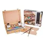 Set Talens pinturas al óleo 10 colores de 10 ml + accesorios