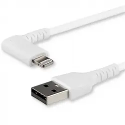 Startech Cable Lightning a USB en Ángulo Acodado 1m Blanco