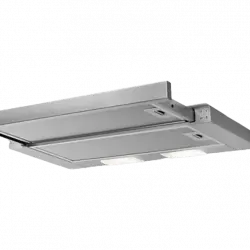 Campana extraíble - AEG DPB3632S, Telescópica, 3 velocidades, 410 m³/h, Luces LED, 60 cm, Inox