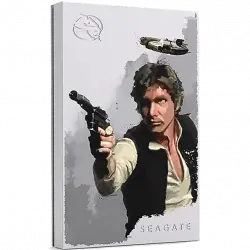 Disco duro externo - Seagate Firecuda Star Wars Han Solo, 2 TB, USB, Gris