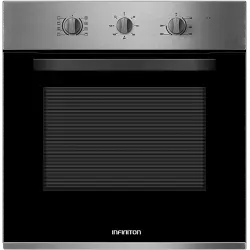 Horno - Infiniton CB6516, Multifunción, 65 l, 58 cm, Radiación, Triple acristalamiento, Inox