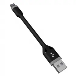Ksix Cable Lightning a USB 10cm Negro