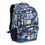 Mochila escolar Milan con 4 cremalleras The Yeti azul marino