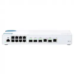 Qnap QSW-M408-2C Switch Gestionado 8 Puertos Gigabit + 2 Combinados 10GbE SFP+/RJ45 + 2x 10GbE SFP+