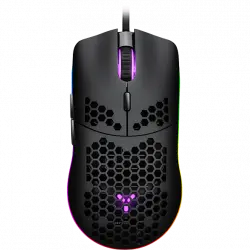 Ratón gaming - ISY IGM 4000 Ultralight RGB, Por cable, 7200 ppp, Scroll, Negro