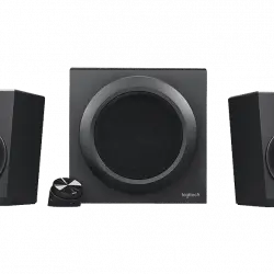 Sistema de altavoces - Logitech Z333, Subwoofer, 80W, 2.1, Graves ajustables, Entradas 3.5 mm y RCA, Negro