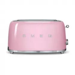 Smeg TSF02PKEU Tostadora 4 Rebanadas 1500W Rosa Pastel