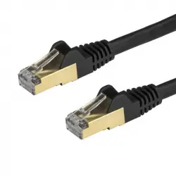 StarTech Cable de Red STP Snagless Cat 6A 3m Negro