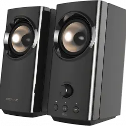 Altavoces para PC - Creative T60, Bluetooth, Hasta 60 W, Audio USB-C, Sound Blaster, Negro