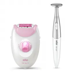 Braun - Silk-épil 3, Depiladora Mujer Eléctrica Para Una Depilación Duradera, Con Perfiladora Para La Zona Del Bikini, 3-321