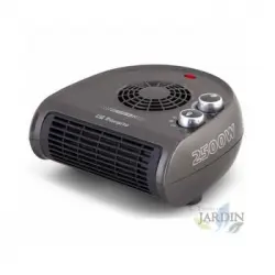 Calefactor Horizontal Orbegozo. Dos Niveles De Potencia: 1250w-2500w. Color Gris. Selector Rotativo De Tres Posiciones.