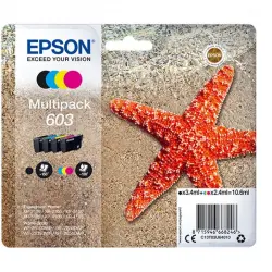 Cartuchos Tinta Original Epson 603 Multipack Negro/Cian/Amarillo/Magenta