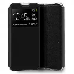 Cool Funda Flip Cover Liso Negro para Xiaomi Redmi 9A/9AT