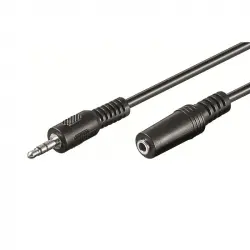 Ewent Cable Jack 3.5mm Macho/Hembra 3m Negro