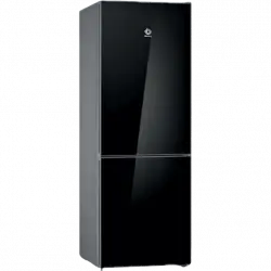 Frigorífico combi - Balay 3KFD765NI Cristal, No Frost, 203 cm, 368 l, Cajón ExtraFresh, Iluminación LED, Negro