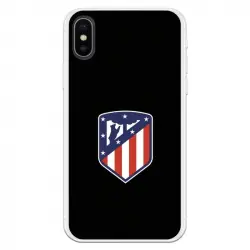 Funda Licencia Oficial Atlético de Madrid Escudo Fondo Negro para iPhone XS