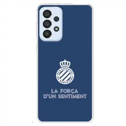 Funda Para Samsung Galaxy A33 5g Del Escudo Fondo Azul - Licencia Oficial Rcd Espanyol