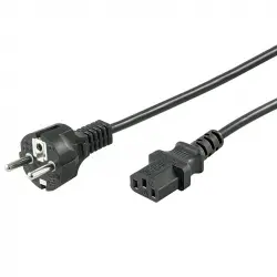 Goobay Cable de Alimentación para CPU Recto C13 3m Negro