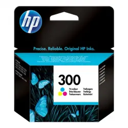 HP - Cartucho HP 300 tricolor original tinta (CC643EE).