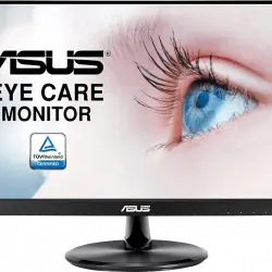 Monitor - ASUS VP229Q, 21.5" FHD, IPS, 1 ms MPRT, 75 Hz, AMD FreeSync™, Ultra Low Blue Light, VESA, Negro