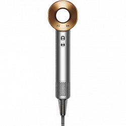 Secador - Dyson Supersonic Nickel/Copper, Accesorios, Tecnología Avanzada, 1600 W, Secado rápido, 3 Temp, Níquel/ Cobre