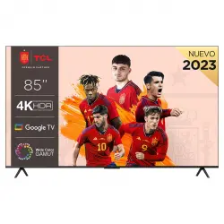 TCL - TV LED 215 cm (85') TCL 85P745, 4K UHD, WCG -Wide Color Gamut, Smart TV Google TV Dolby Vision y Atmos, compatible Google Assistant.