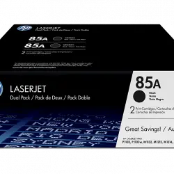 Tóner - HP 85A LaserJet, Combo 2 pack, CE285AD, Negro