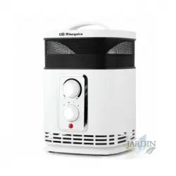 Calefactor Cerámico Cr6025 Orbegozo 360o, Emite Calor Hacia Todas Direcciones. Potencia Máxima: 1500w