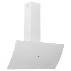 Campana Extractora De Pared Acero Vidrio Templado Blanco 90 Cm Vidaxl