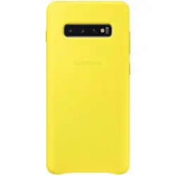 Funda De Piel Para Samsung Galaxy S10e Color Amarillo Modelo Ef-vg970ly Nuevo