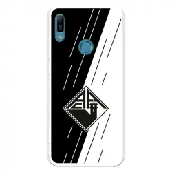 Funda Para Huawei Y6 2019 Del Académica De Coimbra Escudo Bicolor - Licencia Oficial Académica De Coimbra