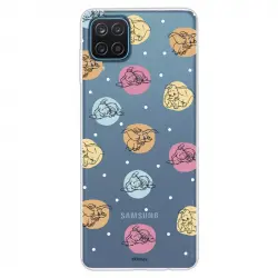 Funda Para Samsung Galaxy M12 Oficial De Disney Dumbo Patrón Circulos Multicolor - Dumbo