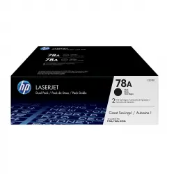 HP - Pack De 2 Tóners Originales LaserJet 78A Negro (CE278AD)