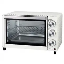 Infiniton Horno Convencion Sobremesa Hsm-13b19 (18l, 1200w, Blanco, Temperatura Hasta 230oc Y Tiempo Hasta 60 Minutos, Horno Portatil)