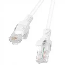 Lanberg Cable de Red RJ45 UTP Cat.5e 25cm Blanco