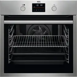 AEG - Horno Multifunción Pirolitico, Función PlusSteam - BPS35516XM