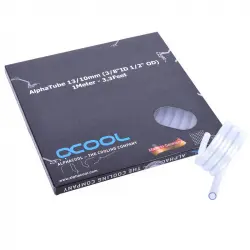 Alphacool AlphaTube HF 13/10 3/8"ID Manguera Transparente 1m