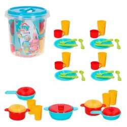 CB Toys My Home Colors Cubo Accesorios de Menaje 38 Piezas