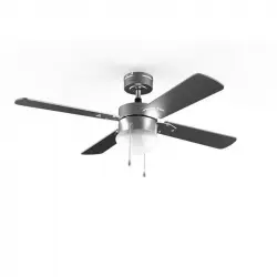 Cecotec EnergySilence Aero 5350 Black Design Ventilador de Techo con Luz 30W Acero Inoxidable