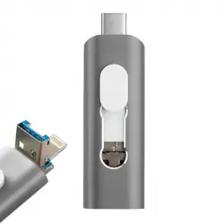 Cool 3 en 1 64GB Lightning / Tipo-C / Micro-USB Gris